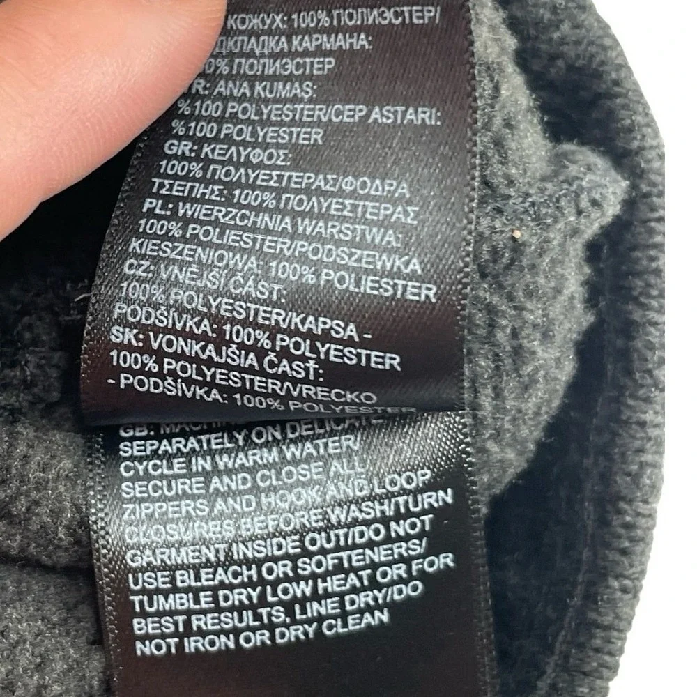 The North Face Fleece Full Zip Jacket Small Gray NWOT
